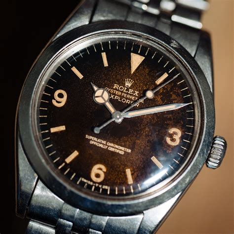 patina dial rolex|vintage rolex tropical dials.